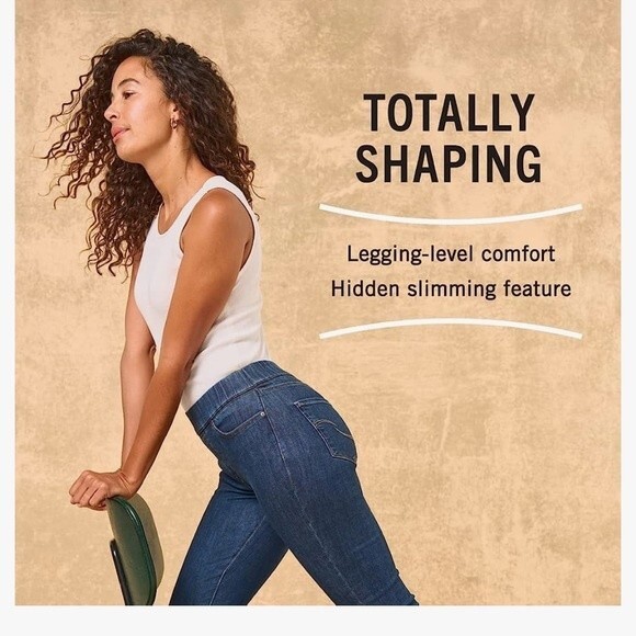 Signature by Levi Strauss & Co Gold Label Levis Jeans Womens 2 Pull on Skinny B1 - Picture 3 of 11